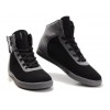Men Supra Shoes Black Grey Supra Cuttler Mid Top Shoes