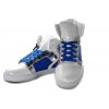 Men Supra Shoes White Blue Supra Skytop High Top Shoes