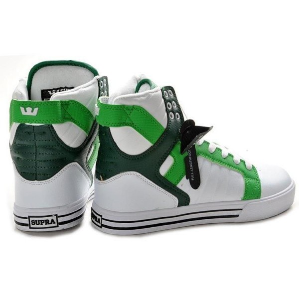 Men Supra Shoes Supra Skytop Shoes White Green