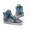 Men Supra Shoes Grey & amp; Turquoise Supra Skytop Action leather Shoes
