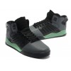 Men Supra Shoes Dark Grey Black Green Supra Skytop 3 Shoes