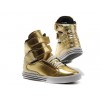 Men Supra Shoes Gold White Justin Bieber Supra TK Society Shoes