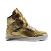Men Supra Shoes Gold White Justin Bieber Supra TK Society Shoes