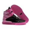 Men Supra Shoes Black Pink Justin Bieber Supra TK Society Shoes Snowflake Series
