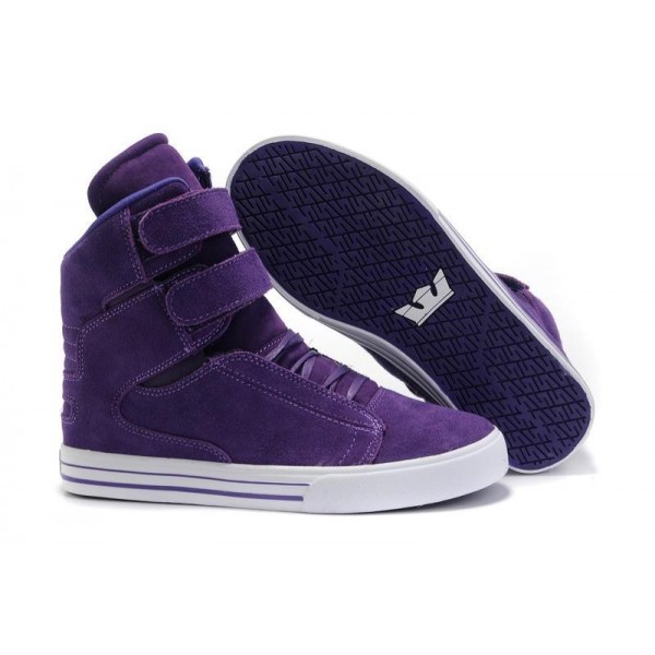 Women Purple Supra TK Society Shoes Suede