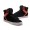 Men Supra Shoes Black Red Supra Skytop High Top Shoes