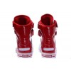 Men White Red Supra TK Society High Top Shoes