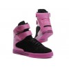 Women Black Pink Supra TK Society High Top Shoes