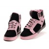 Women Supra Muska Skytop Black Pink Suede Shoes