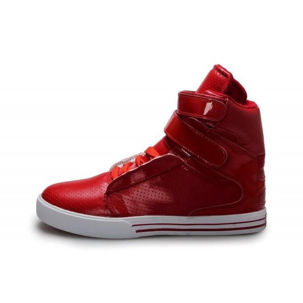 Men Supra Shoes Supra TK Society Red Leather Shoes