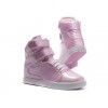 Women Pink White Supra TK Society High Top Shoes