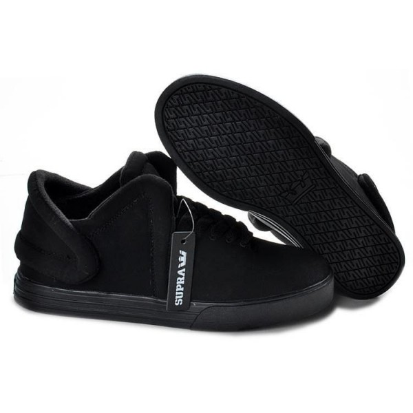 Men Supra Shoes All Black Supra Falcon Shoes