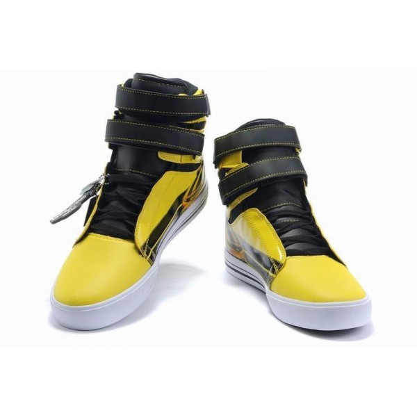 Men Supra Shoes Supra TK Society Shoes Black Yellow