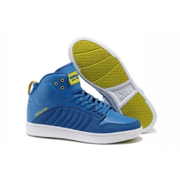 Men Supra Shoes Blue White Yellow Supra S1W Shoes