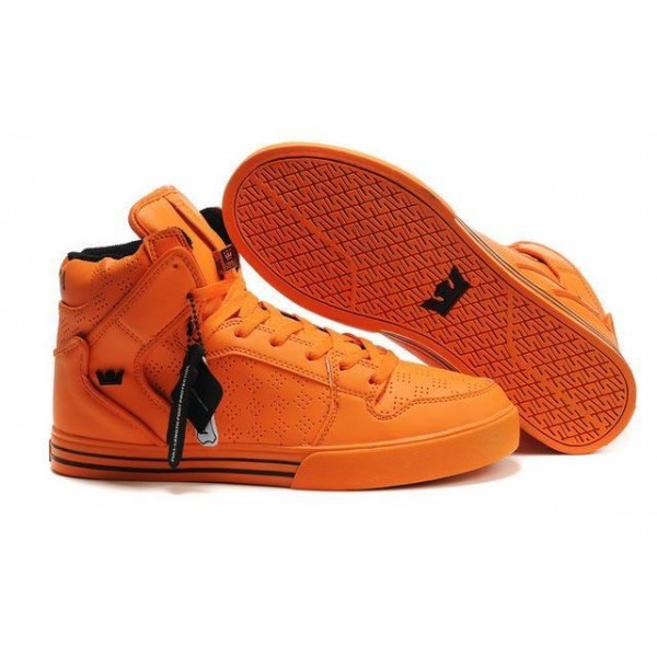 Men Supra Shoes Orange Supra Shoes Vaiders