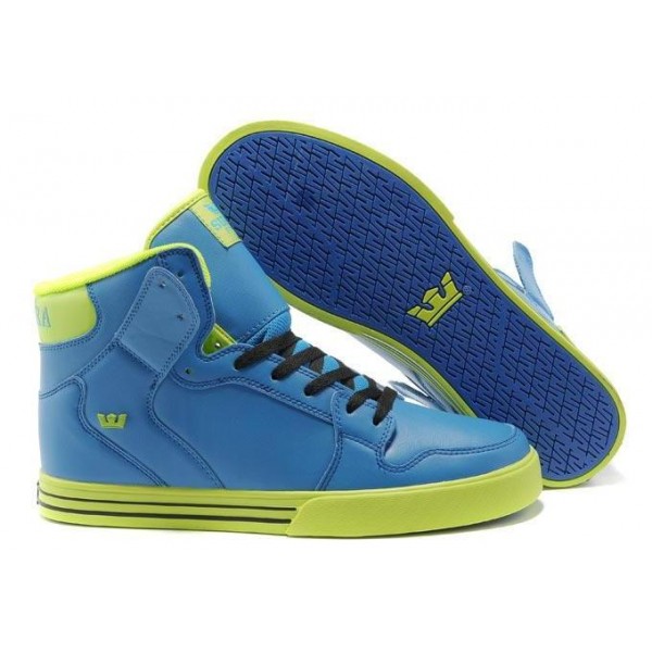 Men Supra Shoes Blue Green Supra Shoes Vaiders