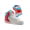 Men Supra Shoes White Red Blue Supra Shoes Vaiders