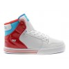 Men Supra Shoes White Red Blue Supra Shoes Vaiders