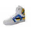 Men Supra Shoes White Blue Yellow Black Supra Skytop 2 Shoes