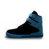 Men Supra Shoes Supra TK Society Black Blue Suede Shoes