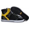 Men Supra Shoes Black Yellow White Supra Skytop Shoes