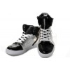 Men Supra Shoes Black White Silver Supra Skytop Shoes