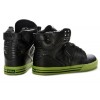 Men Supra Shoes Black Green Supra Skytop Shoes