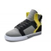 Men Supra Shoes Grey Black Yellow Supra Skytop Shoes