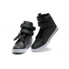 Men Supra Shoes Black Leather Supra TK Society Shoes