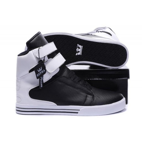Men Supra TK Society Shoes In Black White