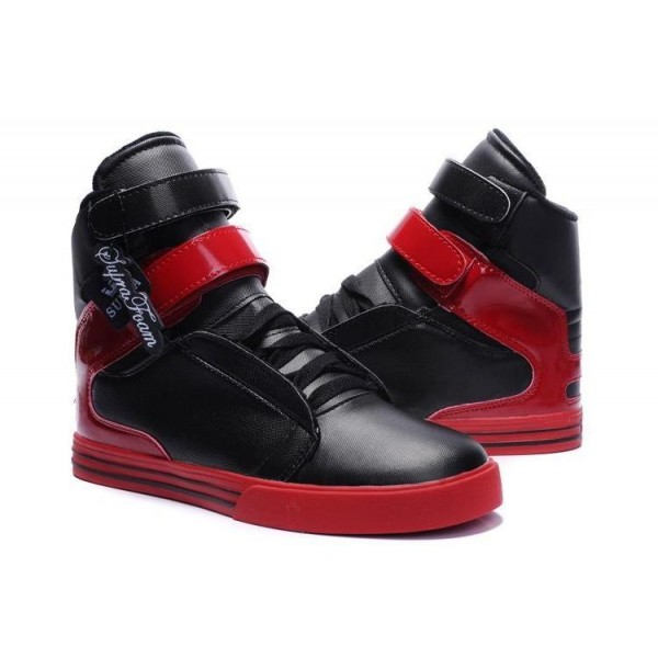 Men Supra Shoes Black Red Supra TK Society Shoes Best Quality