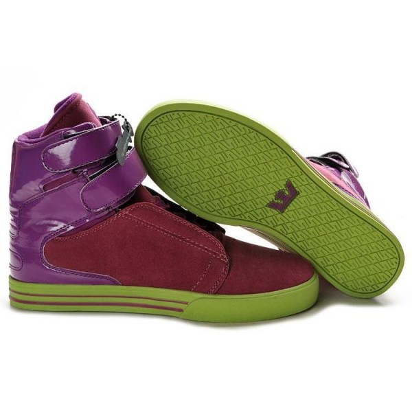 Men Supra Shoes Supra TK Society Shoes Purple Green