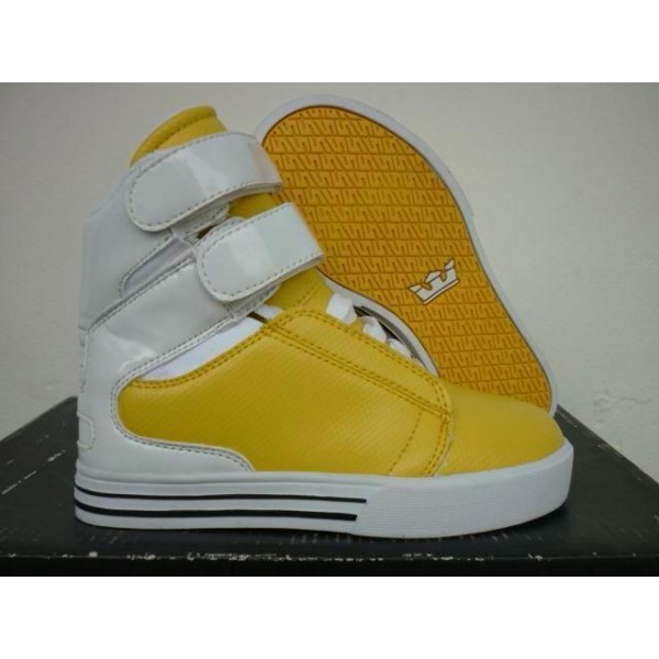 Supra kid shoes Yellow White Supra TK Society Shoes
