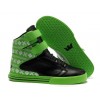 Men Supra Shoes Supra TK Society Black Green Snowflake Series Shoes
