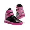 Women Supra TK Society Black Pink Snowflake Series Shoes