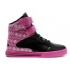 Women Supra TK Society Black Pink Snowflake Series Shoes