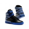 Men Supra Shoes Supra TK Society Black Blue Snowflake Series Shoes
