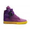 Men Supra Shoes Purple Suede yellow Supra TK Society Shoes