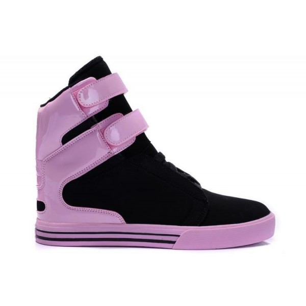 Women Pink Black Supra TK Society Shoes
