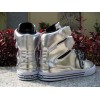 Men Supra Shoes Supra TK Society Shoes White Silver