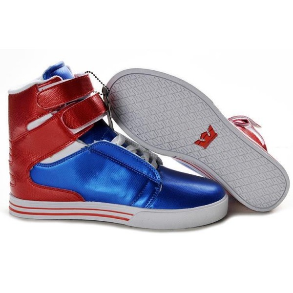 Men Supra Shoes Blue Red White Supra TK Society Shoes