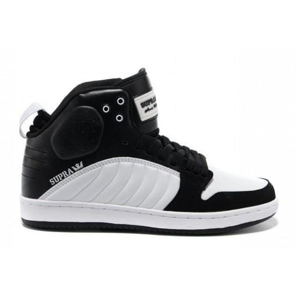 Men Supra Shoes Supra S1W Black White Skate Shoes